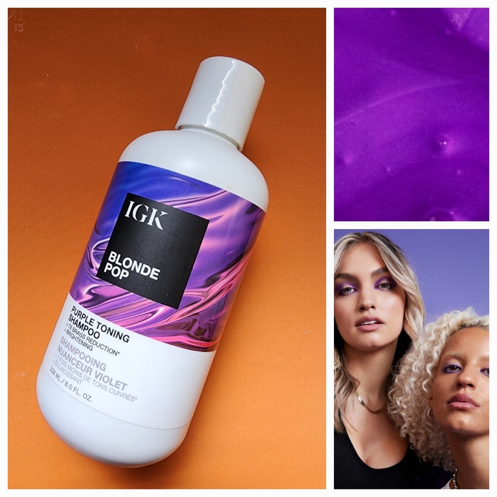IGK Blonde Pop Purple Toning Shampoo